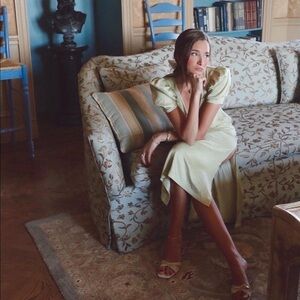 Danielle Bernstein Puff Sleeve Dot Vintage Dress